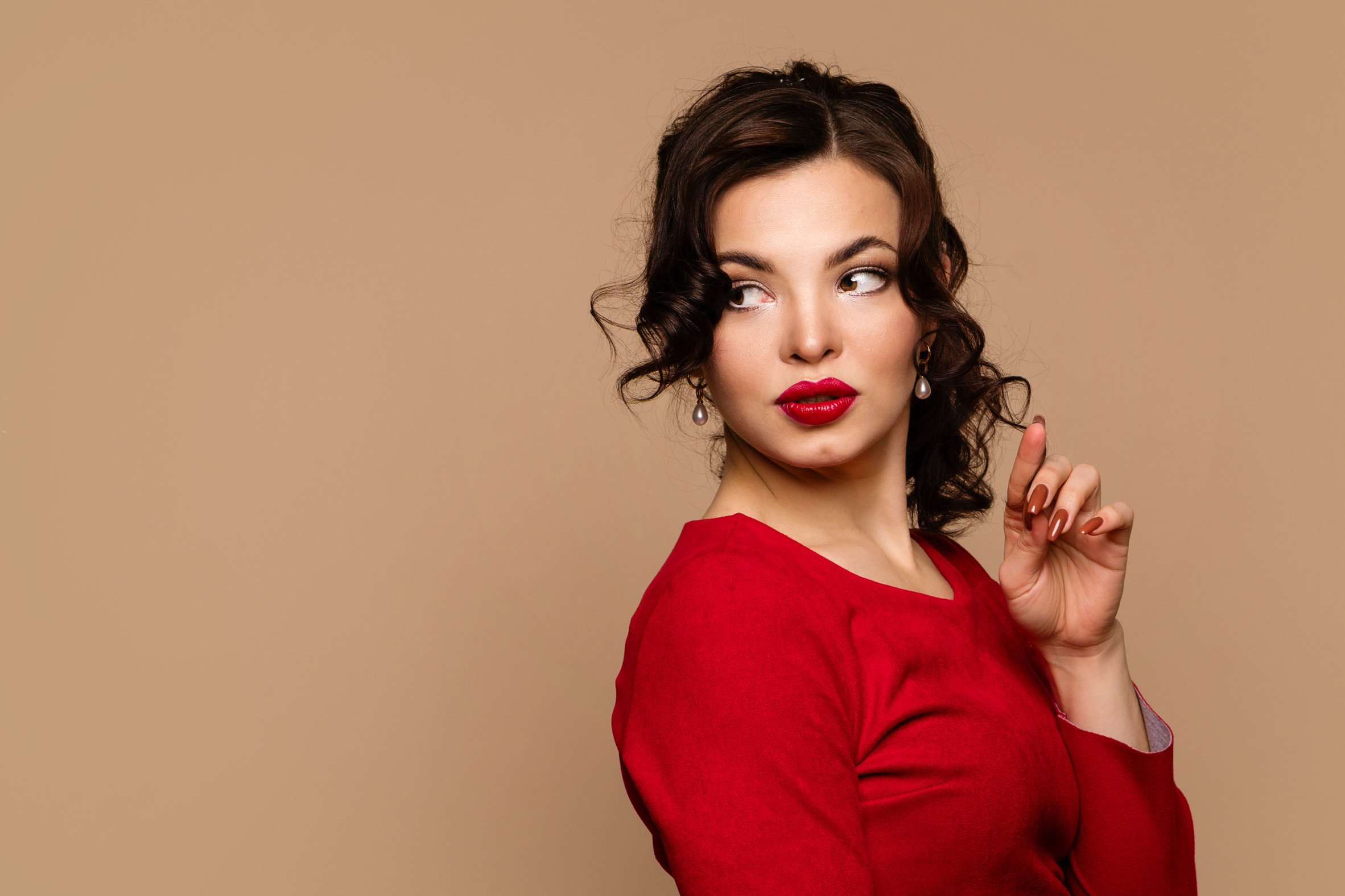 Woman Looks Away